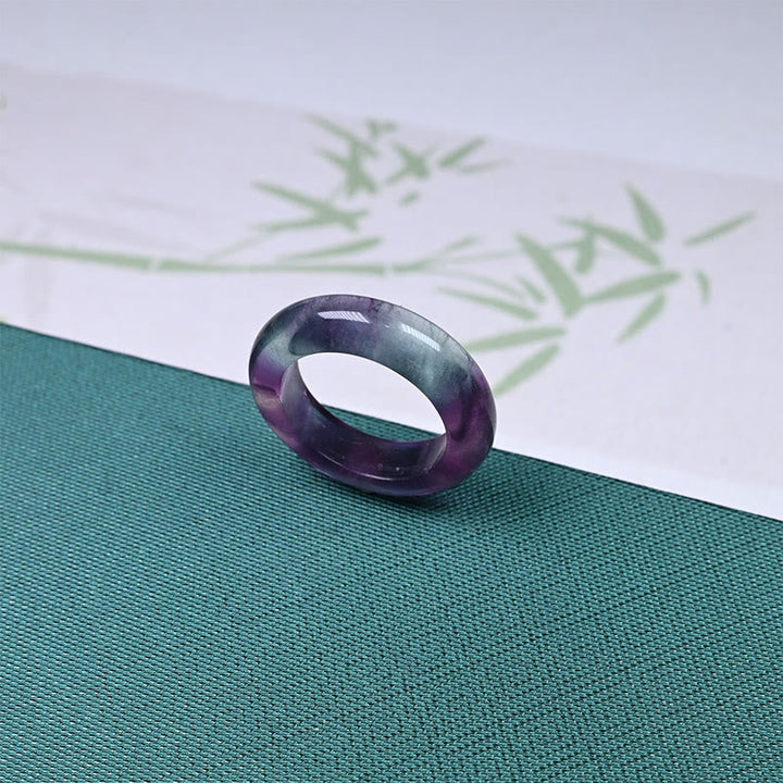 Bague de protection en fluorite naturelle Buddha Stones - image 4