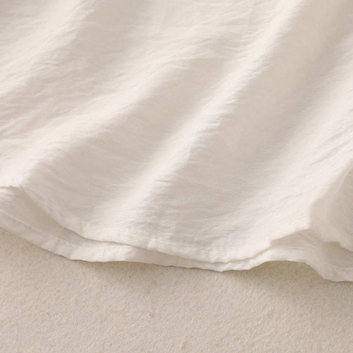 Buddha Stones T-shirt à manches courtes bouffantes pour femme, couleur unie, motif grenouille - image 11