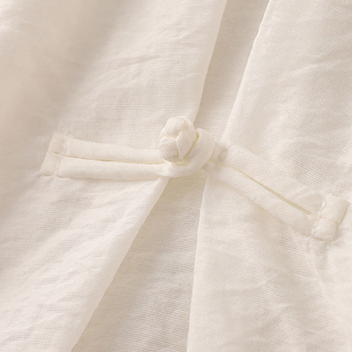 Buddha Stones T-shirt à manches courtes bouffantes pour femme, couleur unie, motif grenouille - image 13