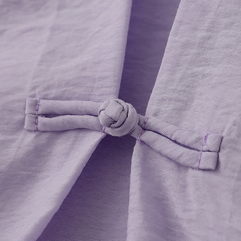 Buddha Stones T-shirt à manches courtes bouffantes pour femme, couleur unie, motif grenouille - image 16