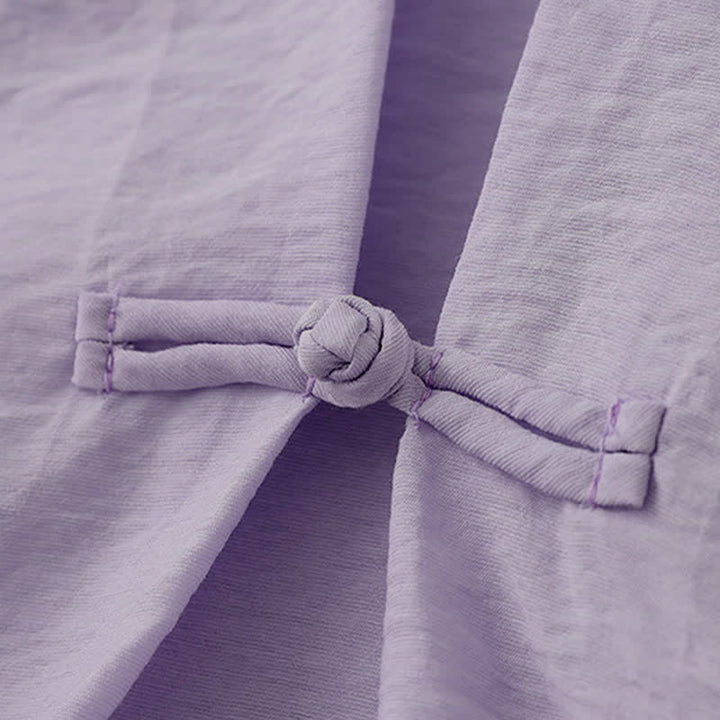 Buddha Stones T-shirt à manches courtes bouffantes pour femme, couleur unie, motif grenouille - image 16