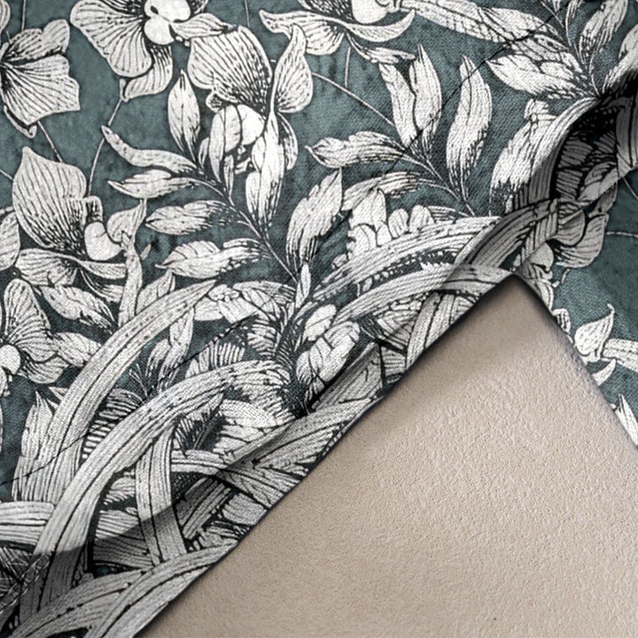 Buddha Stones Pantalon pour femme en pur coton à motif de pétales de fleurs, taille élastique et poches - image 2