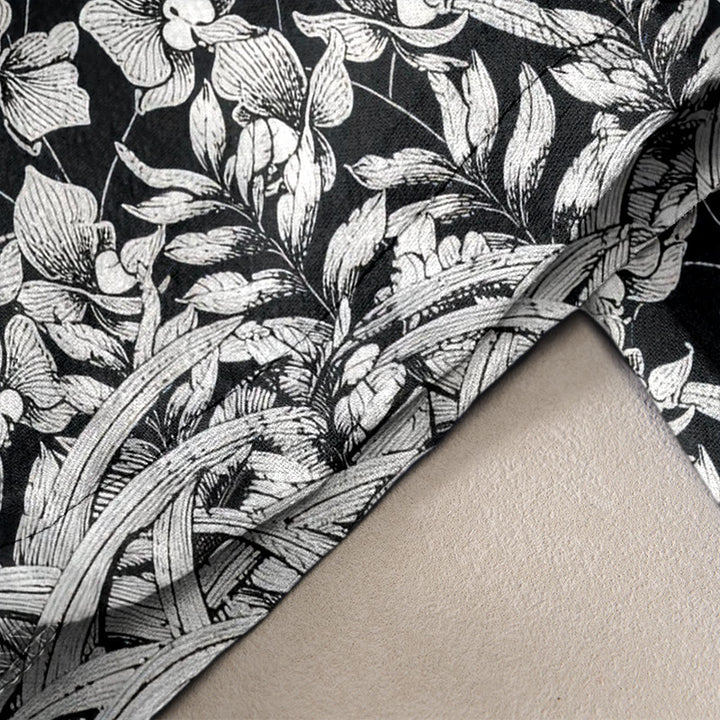 Buddha Stones Pantalon pour femme en pur coton à motif de pétales de fleurs, taille élastique et poches - image 10