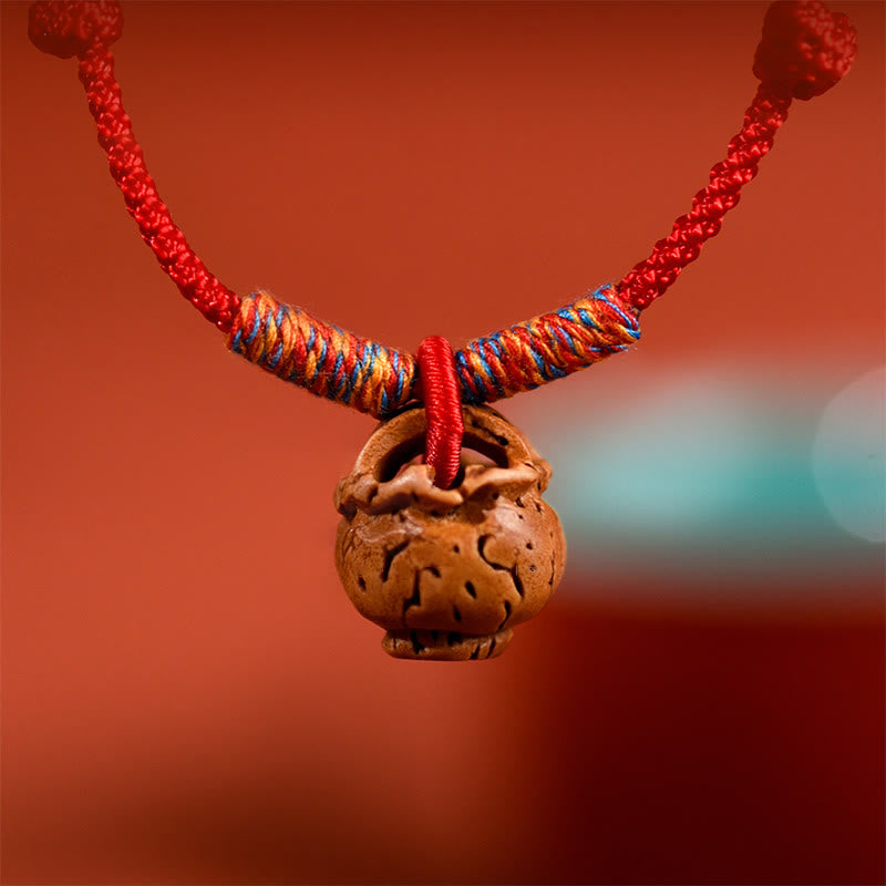 Buddha Stones Collier pour chats et chiens, en corde tressée rouge pêche, à résistance ajustable - image 14
