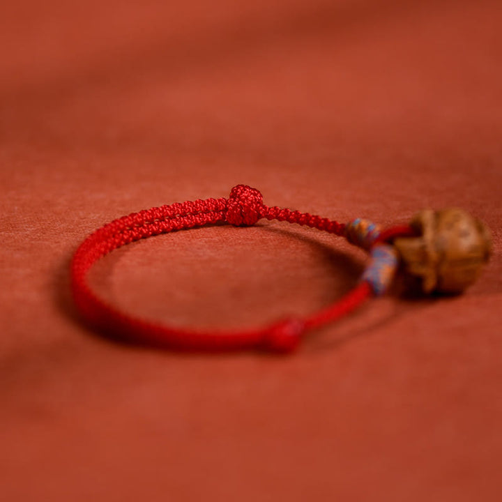 Buddha Stones Collier pour chats et chiens, en corde tressée rouge pêche, à résistance ajustable - image 11