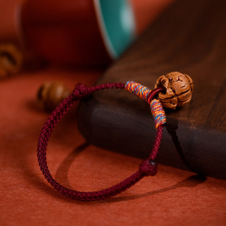 Buddha Stones Collier pour chats et chiens, en corde tressée rouge pêche, à résistance ajustable - image 17