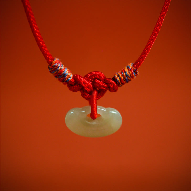 Buddha Stones Collier de protection ajustable pour chats et chiens, en jade tressé rouge, pour la protection. - image 12