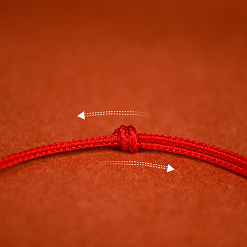 Buddha Stones Collier de protection ajustable pour chats et chiens, en jade tressé rouge, pour la protection. - image 13