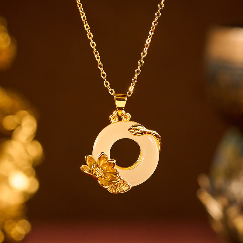 Buddha Stones Boucle de lotus, pendentif de la paix, collier de paix - image 2