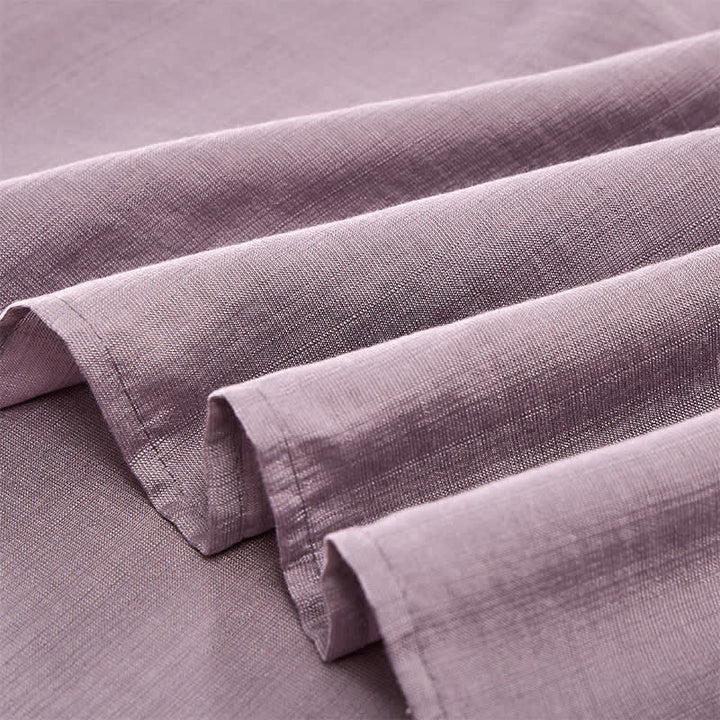 Buddha Stones T-shirts femme printemps bohèmes en coton et lin brodés, manches coude - image 12