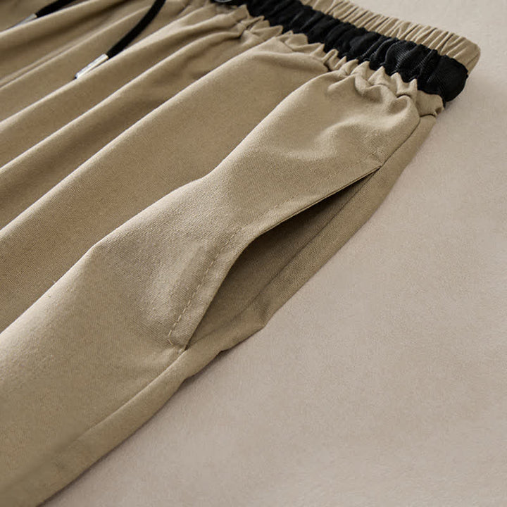 Buddha Stones Pantalon court en coton à cordon de serrage et jambes larges pour femme, avec poches, idéal pour les déplacements. - image 7