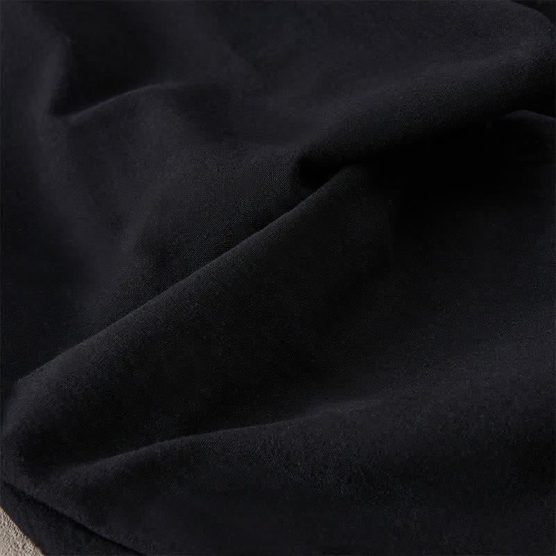 Buddha Stones Pantalon fuselé d'été pour femme, couleur unie, ourlet en dentelle et poches - image 19