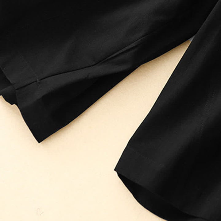 Buddha Stones Short d'été en coton à taille élastique pour femme, avec poches - image 13