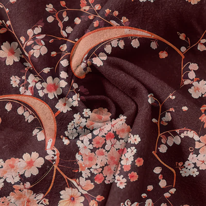 Buddha Stones Chemise Henley à manches courtes et demi-boutonnée pour homme, en coton rose à fleurs. - image 9
