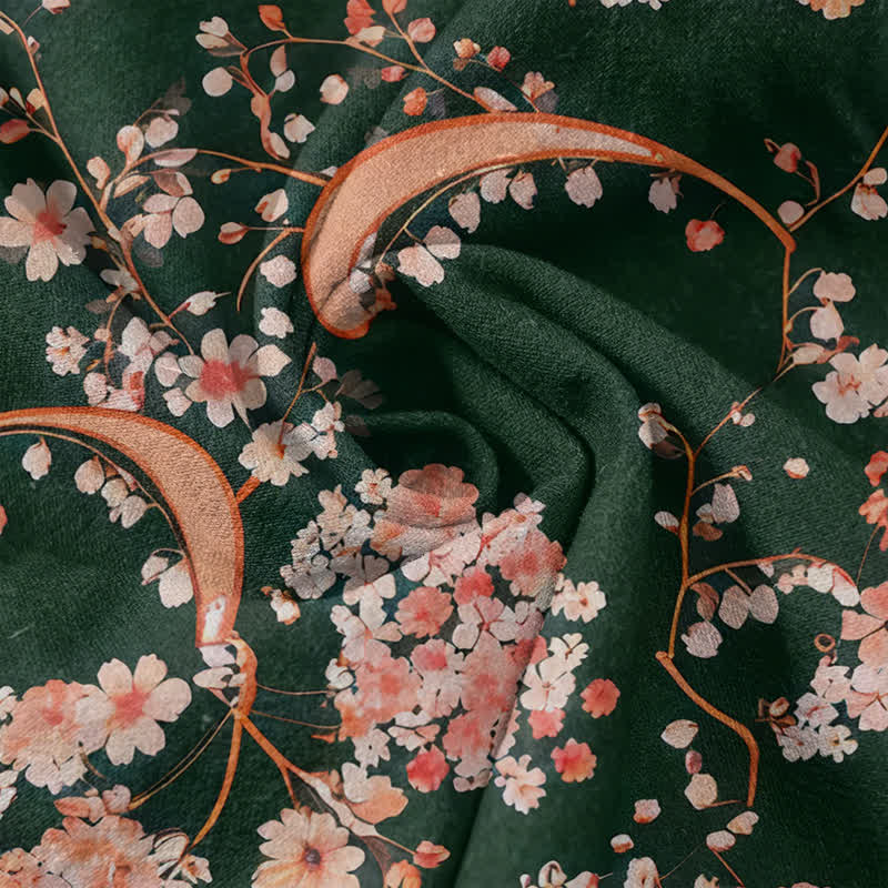 Buddha Stones Chemise Henley à manches courtes et demi-boutonnée pour homme, en coton rose à fleurs. - image 14