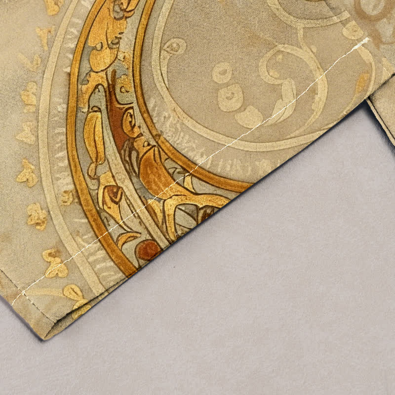 Buddha Stones Pantalon pour femme en coton à motif cachemire mandala, taille élastique et poches - image 7