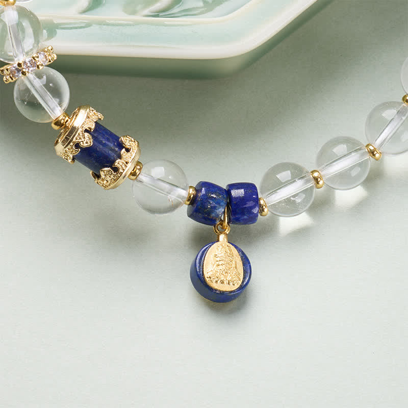 Buddha Stones Bracelet de protection en quartz clair Zakiram - image 8