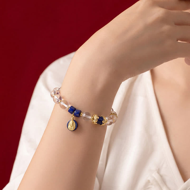 Buddha Stones Bracelet de protection en quartz clair Zakiram - image 4