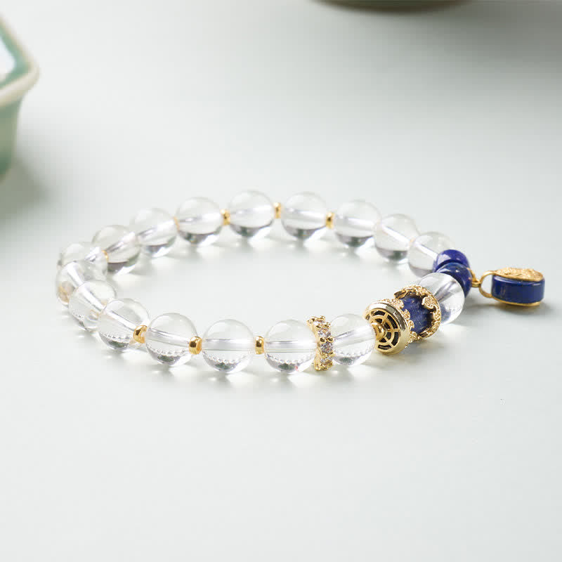Buddha Stones Bracelet de protection en quartz clair Zakiram - image 2