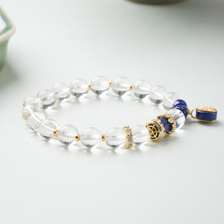 Buddha Stones Bracelet de protection en quartz clair Zakiram - image 2