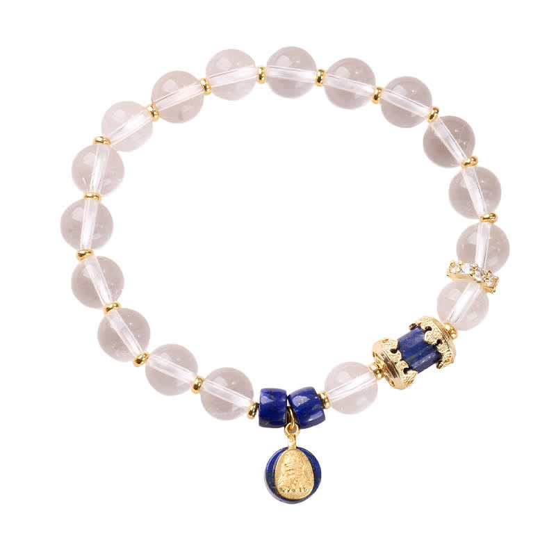 Buddha Stones Bracelet de protection en quartz clair Zakiram - image 3