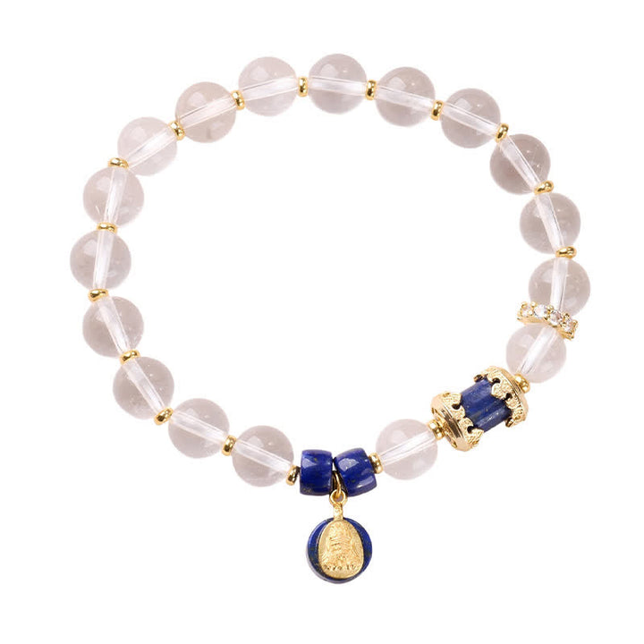 Buddha Stones Bracelet de protection en quartz clair Zakiram - image 3