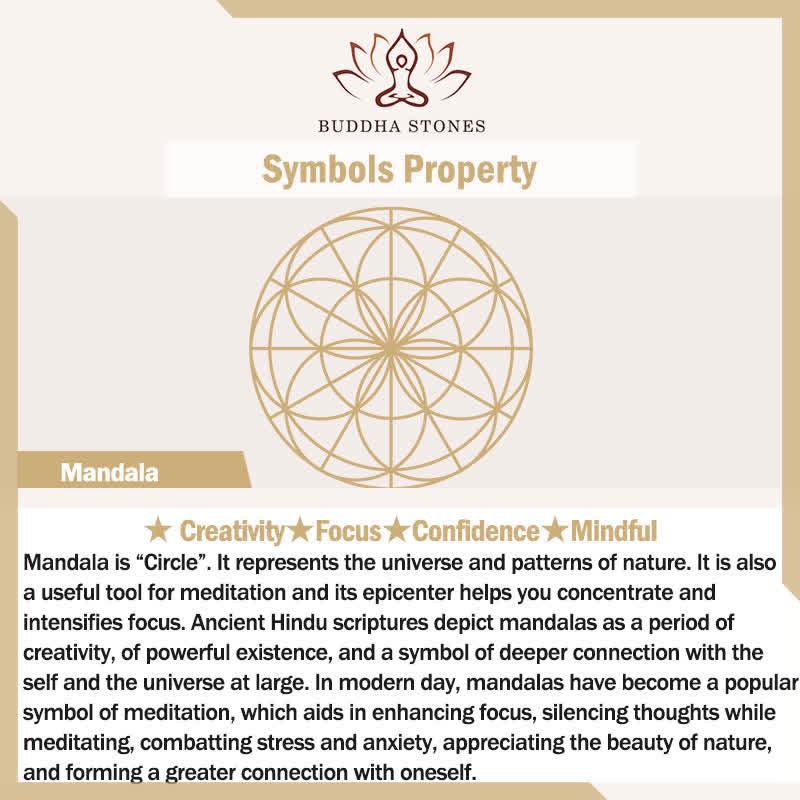 Buddha Stones Mandala OM sacré de pleine conscience, décoration murale ronde en fer forgé - image 17