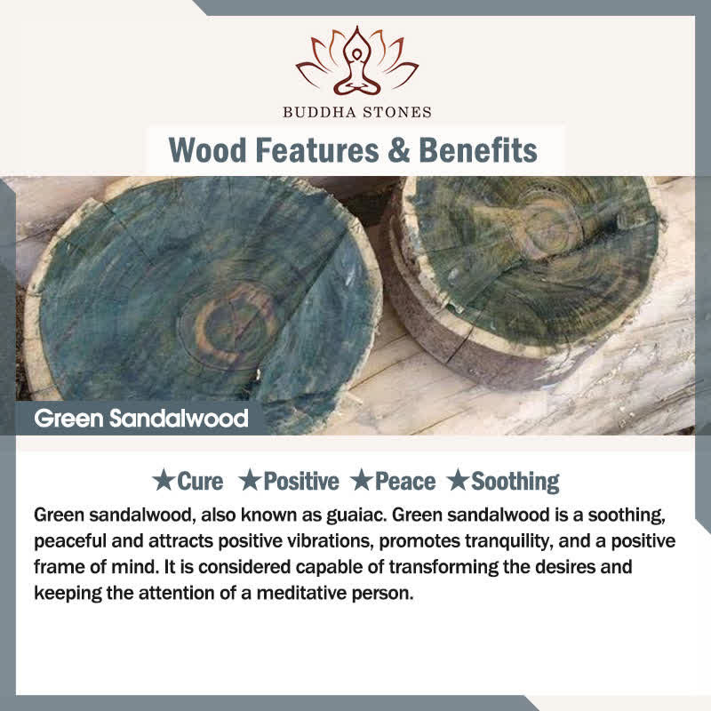 Buddha Stones Décoration pie en bois de santal vert, animal mignon - image 5