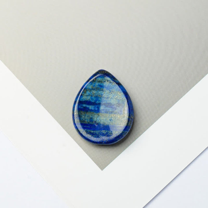 Buddha Stones Pierre anti-stress en forme de larme, cristal décoratif de protection, 34 x 26 x 7,8 cm - Lapis-lazuli naturel (la couleur peut varier) - 34*26*7,8 mm - image 7