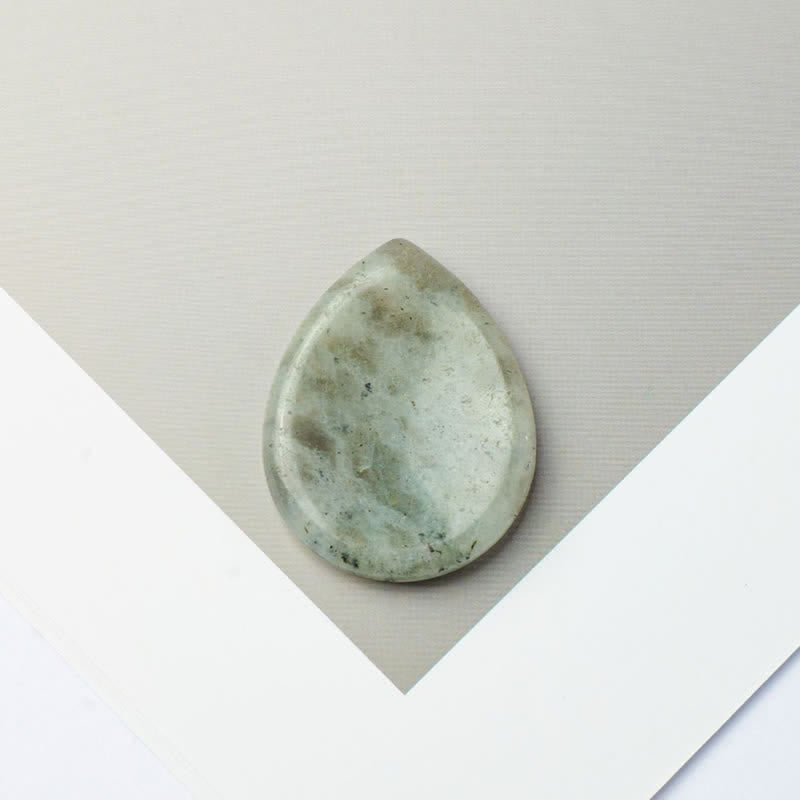 Buddha Stones Pierre anti-stress en forme de larme, cristal décoratif de protection, 34 x 26 x 7,8 cm - Labradorite naturelle (la couleur peut varier) - 34*26*7,8 mm - image 27