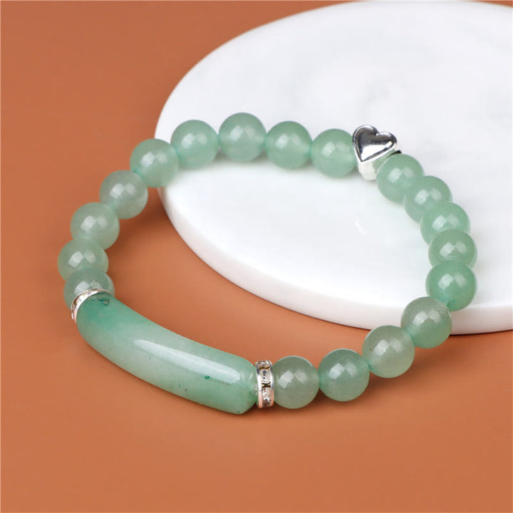 Buddha Stones Bracelet de guérison en améthyste, œil de tigre, lapis-lazuli, aventurine verte, rhodonite et jaspe dalmatien - image 11
