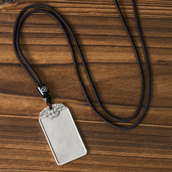 Buddha Stones Collier pendentif tête d'animal en cuivre, symbole d'équilibre « Paix et Tranquillité ». - image 3