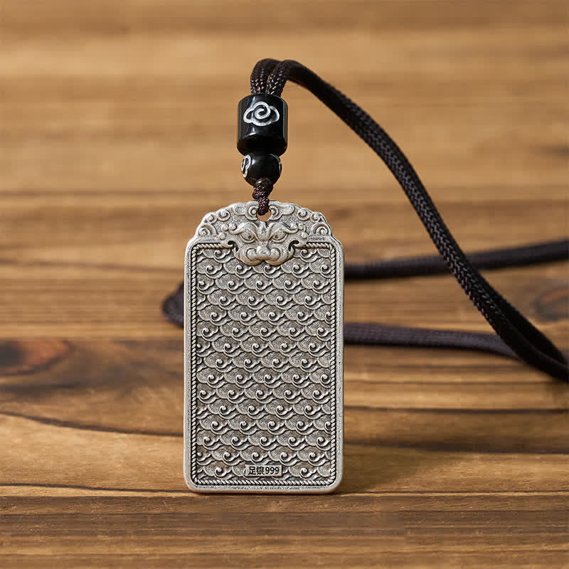 Buddha Stones Collier pendentif tête d'animal en cuivre, symbole d'équilibre « Paix et Tranquillité ». - image 4