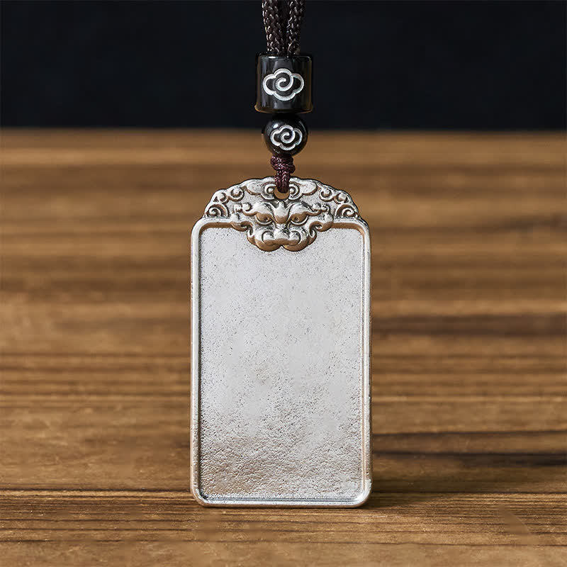 Buddha Stones Collier pendentif tête d'animal en cuivre, symbole d'équilibre « Paix et Tranquillité ». - image 1