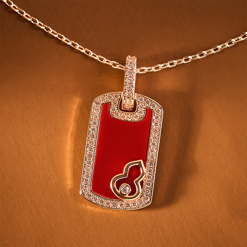 Buddha Stones Collier de protection en cuivre avec pendentif creux en forme de gourde et pendentif protecteur - image 5