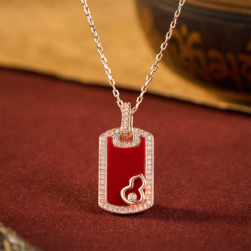 Buddha Stones Collier de protection en cuivre avec pendentif creux en forme de gourde et pendentif protecteur - Gourde (Dimensions du pendentif : environ 3 x 1,5 cm) - image 0