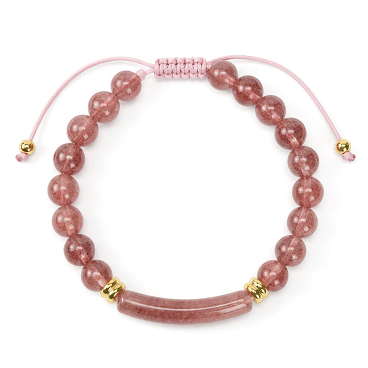 Buddha Stones Bracelet de transformation positive en améthyste verte, aventurine, œil de tigre et quartz fraise - image 21