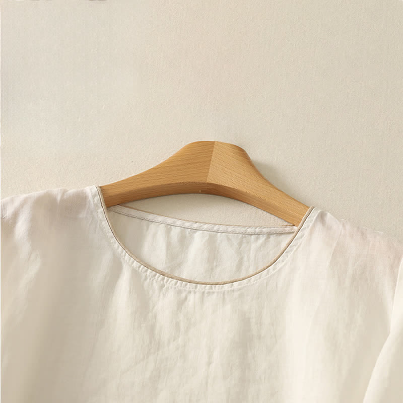 Buddha Stones T-shirts à manches courtes pour femmes à imprimé floral d'été - image 17