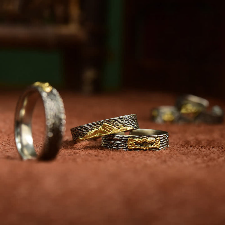 Buddha Stones Bague de sagesse ajustable en cuivre Garuda Mont Everest - image 13