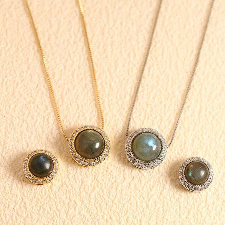 Buddha Stones Collier de guérison en quartz rose naturel et perles de cristal multiples incrustées - Pierre à paillettes noires naturelles (la couleur peut varier) - Chaîne argentée à perles de 10 mm - image 15