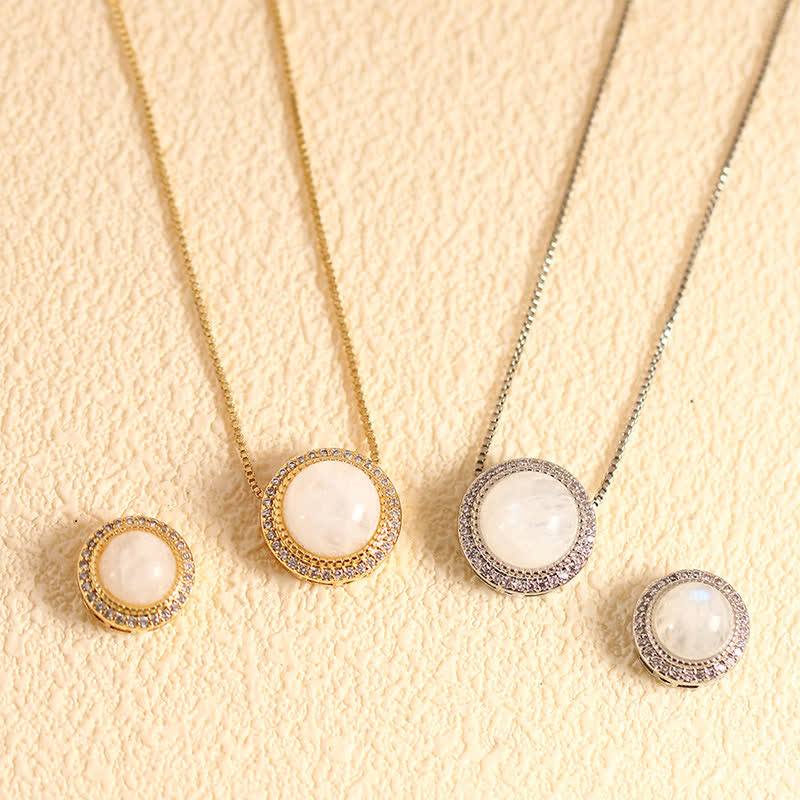 Buddha Stones Collier de guérison en quartz rose naturel et perles de cristal multiples incrustées - Pierre de lune naturelle (la couleur peut varier) - Chaîne argentée à perles de 10 mm - image 13