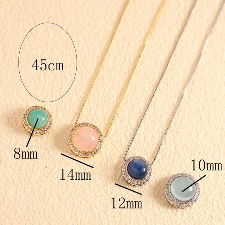 Buddha Stones Collier de guérison en quartz rose naturel et perles de cristal multiples incrustées - image 26