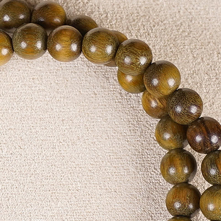 Buddha Stones Bracelet d'équilibre double tour en agate rouge et aventurine verte, représentant les cinq préceptes bouddhistes. - image 19