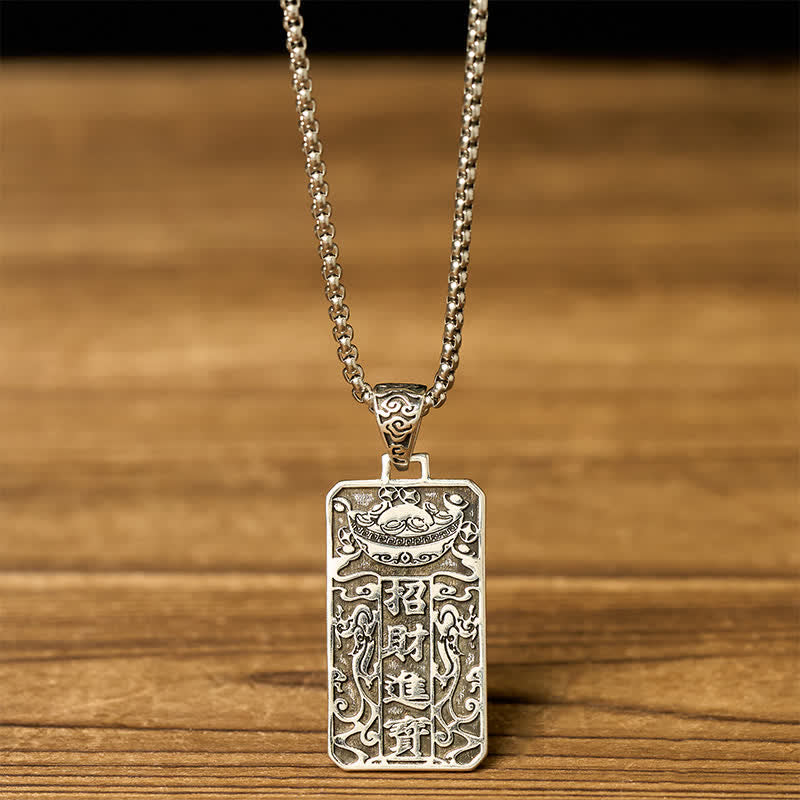 Buddha Stones Collier pendentif PiXiu en cuivre, symbole de richesse - image 3