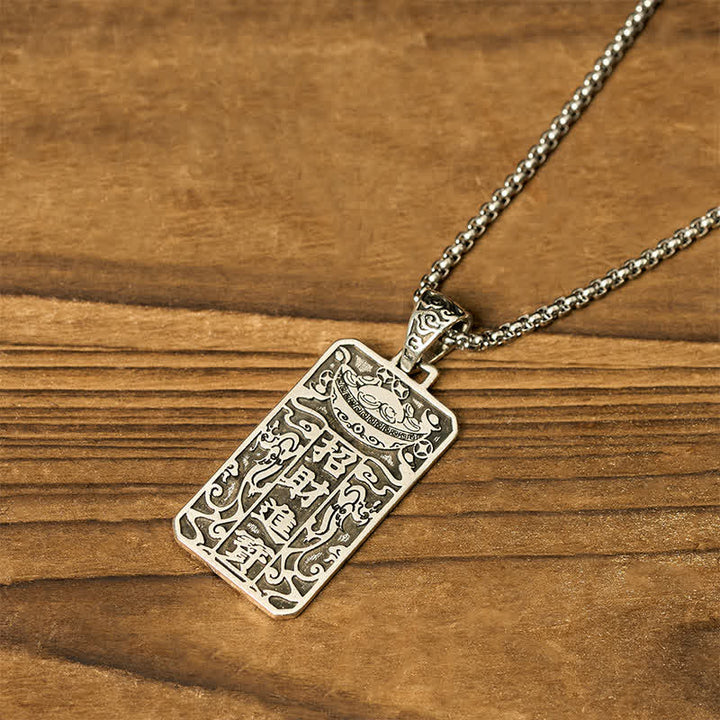 Buddha Stones Collier pendentif PiXiu en cuivre, symbole de richesse - image 4