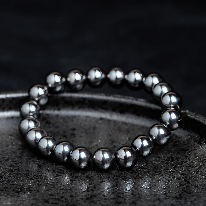 Buddha Stones Bracelet puissant en perles d'hématite naturelle - image 2