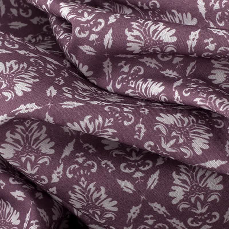 Buddha Stones Robe d'été à manches courtes pour femme, à imprimé floral, boutonnée et à cordon de serrage, avec poches - image 11