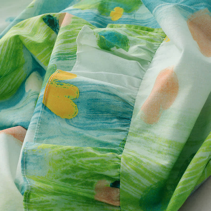 Buddha Stones Robe sans manches pour femme à imprimé floral aquarelle délavé - image 8