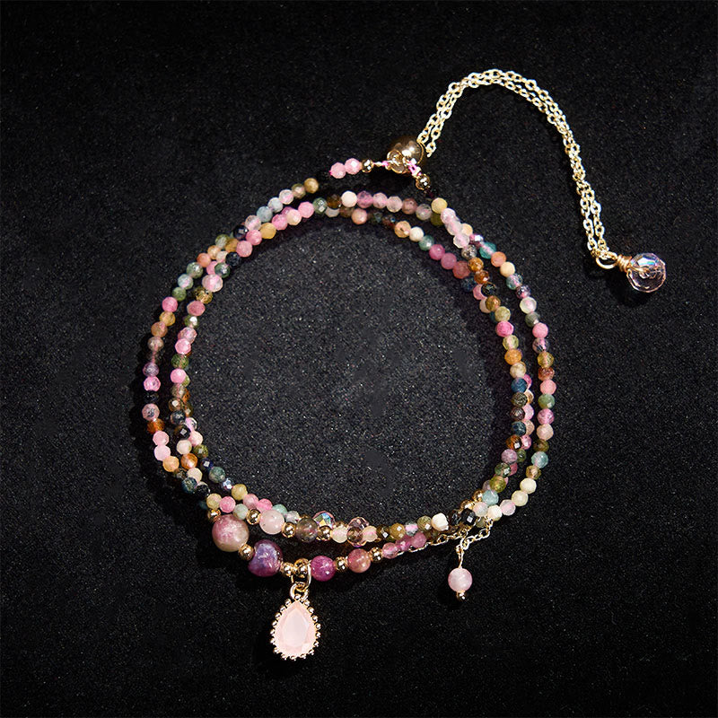 Buddha Stones Bracelet positif triple tourmaline naturelle - image 2