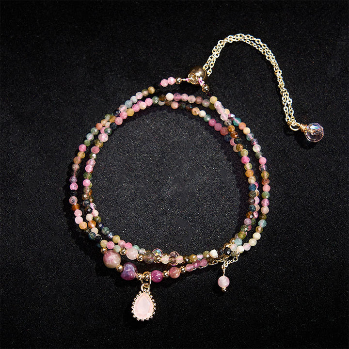 Buddha Stones Bracelet positif triple tourmaline naturelle - image 2
